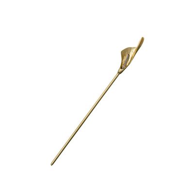Vintage Elegant Calla Lilies Hair Sticks Fashion Metal Hair Pins Stick Bun Chopsticks Hair Accessories For Women Bun