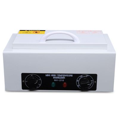 VPABES Dry Heat Sterilizer Cabinet 1.5L High Temperature Sterilizer Box with 120 Minutes Adjustable Timer 110V 300W Salon Hairdressing Tool Equipment for Nail Tool Spa Pedicure Tools