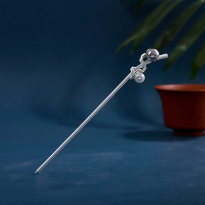 2 Pcs Vintage Minimalist Irregular Pearls Hair Sticks Fashion Metal Hair Pins Stick Bun Chopsticks Hair Accessories For Women Bun