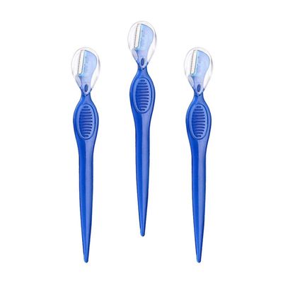 SOLUSTRE 3pcs Stainless Steel Eyebrow for Precision Trimming Portable Beauty Makeup Tools for Women Non- Grip Lightweight Design Easy to Clean for Travel and Everyday Use