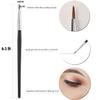 Eyeliner Brushes Set,JASSINS Fine Angled Eyeliner Brushes,Precision Gel Eye Liner Ultra Fine Bent Makeup Brush For Newbies and salon3PCS view 3