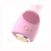 XARONF Facial Cleansing Brush Heated, Waterproof Face Scrubber for Deep Cleanser,Face Brush Gentle Exfoliating Massaging, 9 Adjustable Speeds USB Rechargeable Exfoliating Brush (Color : Pink) view 1