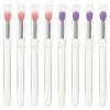 SOLUSTRE 8pcs Silicone Eyeshadow Cover Lipstick Brushes for Makeup Application Lightweight and Travel-friendly Tools for Professional and Personal Use view 1