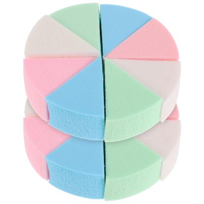SOLUSTRE Mini Makeup Sponge Wedges 2 Sets Latex Beauty Sponges Foundation Blender for Eyes Cheeks Nose