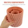 SOLUSTRE Multi-function Rotating Cosmetic Brush Holder Desktop Makeup Organizer for Pens Brushes and Items Portable Storage for Use view 4