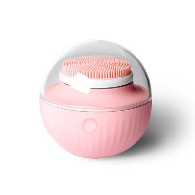XARONF Electric Facial Cleansing Brush, Face Skin Spin Brush for Deep Cleansing, Gentle Exfoliating, Blackhead Removing and Massaging, Facial Cleanser Brush (Color : Pink)