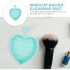 SOLUSTRE Makeup Brush Cleaner Mat Silicone Cleaning Pad for Makeup Brush Care Suitable for Home and Salon Use Easy to Clean and Gentle view 4
