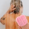SOLUSTRE 2pcs Silicone Body Scrubber Scalp Brush Gentle Exfoliating Bath Brush for Cleansing Dead Skin Removal Soft Multi-Functional Shower Tool view 3