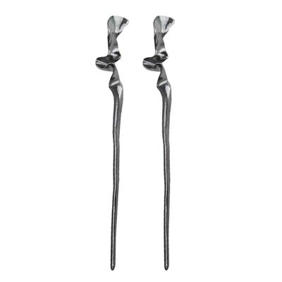 Lurrose Hair Sticks For Buns: 2pcs Metal Hair Sticks - Chinese Chopsticks for Women