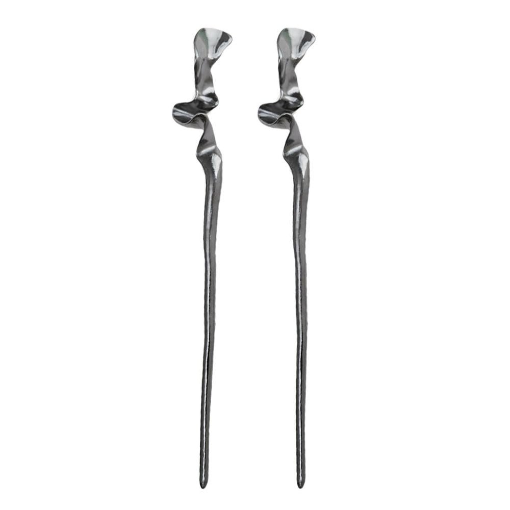Lurrose Hair Sticks For Buns: 2pcs Metal Hair Sticks - Chinese Chopsticks for Women