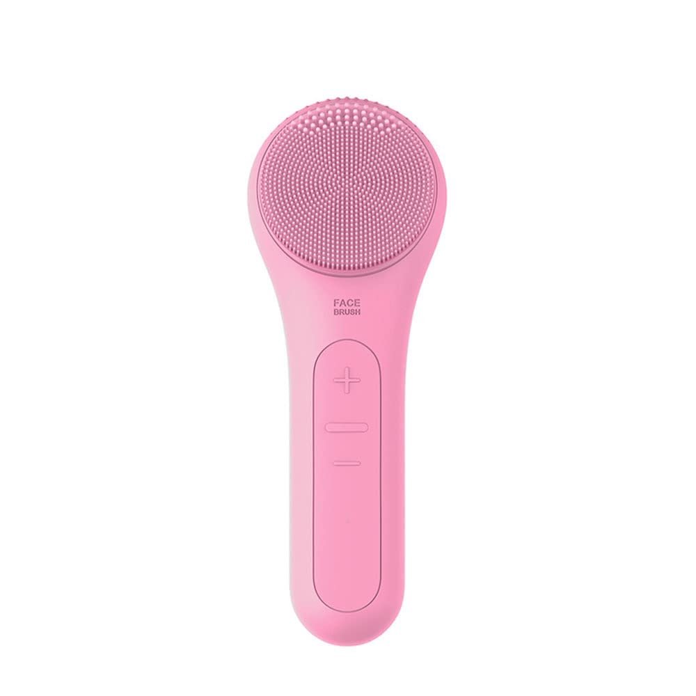 XARONF Facial Cleansing Brush(5 Adjustable Speeds), Silicone Face Brush with Heated Massage Helps Open pores&Import Essence, Face Scrubber Brush for Deep Cleanning, Exfoliating