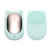 XARONF Facial Cleansing Brush Electric Waterproof Face Scrubber, Rechargeable Silicone Face Brush with Heated for Exfoliating, Deep Cleansing, Massaging (Color : Green) view 1
