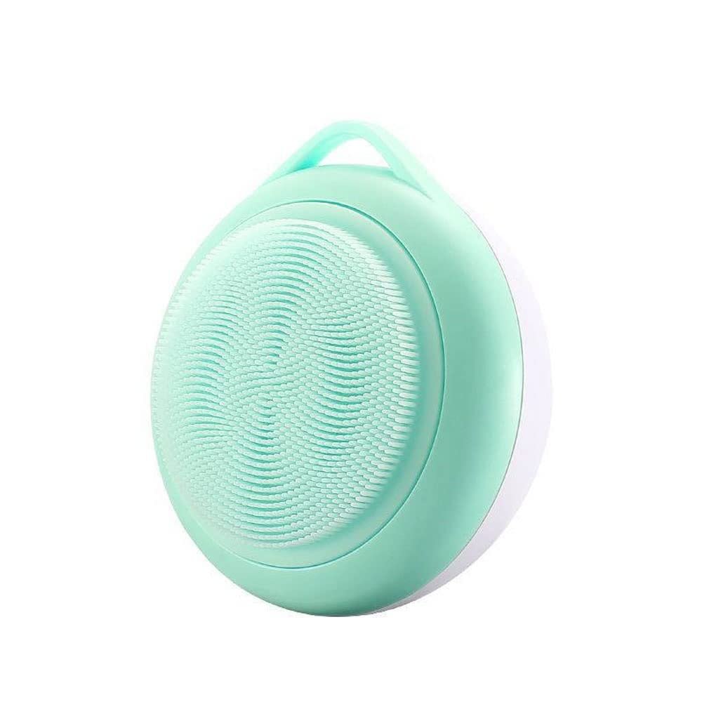 XARONF Facial Cleansing Brush, Waterproof Sonic Vibrating Face Brush for Deep Cleansing, Gentle Exfoliating and Massaging (Color : Green)