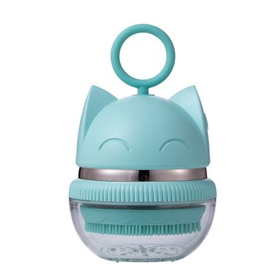 XARONF Facial Cleansing Brush, Electric Facial Exfoliating Massage Brush with 2 Cleanser Heads and 3 Speeds Adjustable for Deep Cleaning, Removing Blackhead (Color : Blue)