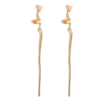 2pcs Chinese Hair Sticks: Gold Hair Chopsticks - Geometric Metal Pins for Women Bun Maker Chignon Maker Accessories