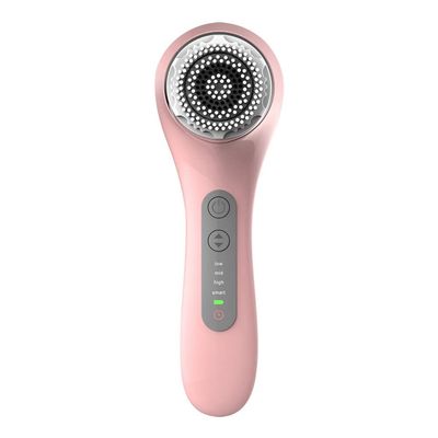 XARONF Facial Cleansing Brush,Rechargeable IPX7 Waterproof with 2 Brush Heads,Face Brush Use for Exfoliating, Massaging and Deep Cleansing (Color : Pink)