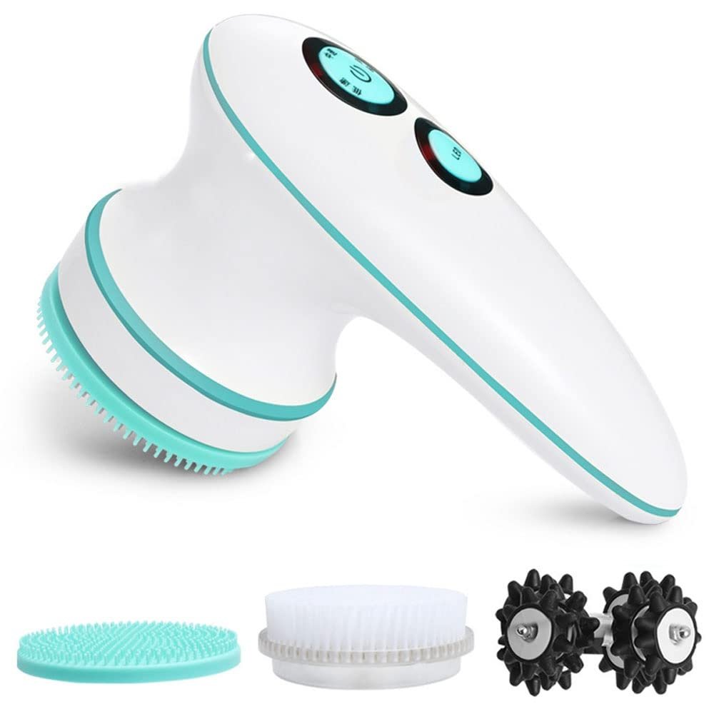 XARONF Facial Cleansing Brush, Waterproof Face Scrubber with 3 Speed, Face Brushes for Cleansing and Exfoliating with 3 Brush Heads, Removing Blackhead (Color : B)