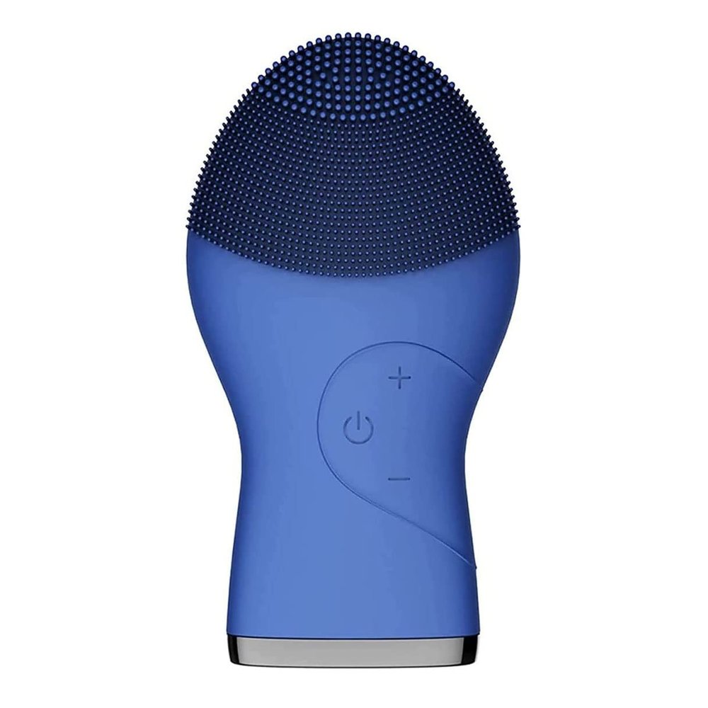 XARONF Facial Cleansing Brush, Electric Silicone Face Brush and Massager, Waterproof Face Scrubber for Deep Cleansing, Exfoliating, Blackhead Removing, Rechargeable,for Girls Gifts (Color : Blue)