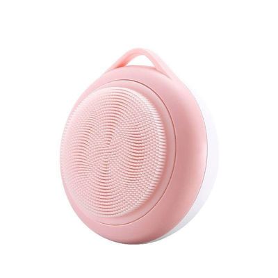 XARONF Facial Cleansing Brush, Waterproof Sonic Vibrating Face Brush for Deep Cleansing, Gentle Exfoliating and Massaging (Color : Pink)