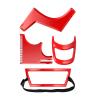Beard Hairline Shaping Tool, Beard Shaping Tool Kit, Haircut Tool Kit, Comb For Beard Trimming, Beard Styling Cutting Hairline Grooming Red Plastic Beard Template Set (4pcs) view 1