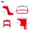 Beard Hairline Shaping Tool, Beard Shaping Tool Kit, Haircut Tool Kit, Comb For Beard Trimming, Beard Styling Cutting Hairline Grooming Red Plastic Beard Template Set (4pcs) view 4