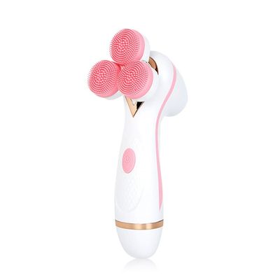 XARONF Facial Cleansing Brush Face Scrubber: Electric Exfoliating Spin Cleanser Device Waterproof Deep Cleaning Exfoliation - Electronic Acne Skin Washer Spinning System Set (Color : Pink)