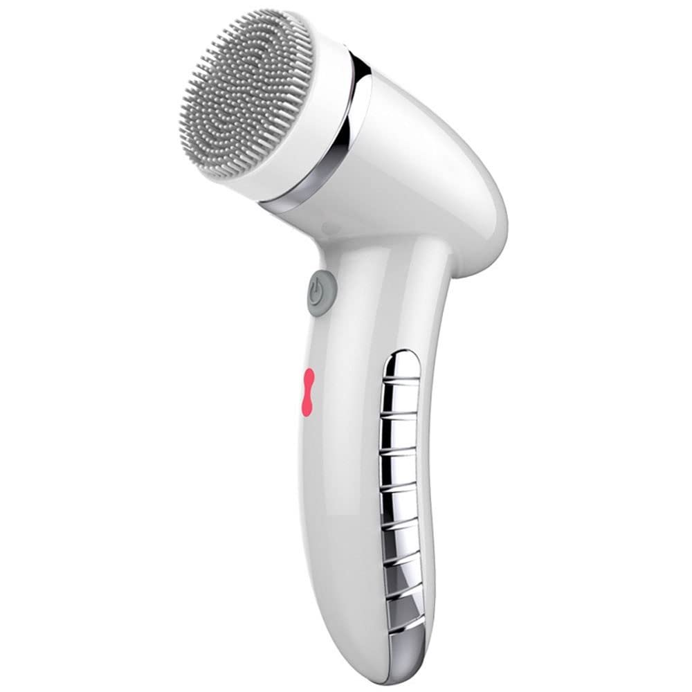 XARONF Electric Facial Cleansing Spin Brush Set, with 4 Exfoliating Brush Heads - Face Scrubber Cleanser Brush - Face Brush for Gentle Exfoliation and Deep Scrubbing (Color : A)