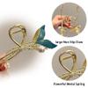 4Pcs Hair Clips for Women Large Non-Slip Strong Metal Hair Claw: Butterfly, Flower, Mermaid Sparkly Jaw Claws for Thick Hair view 3
