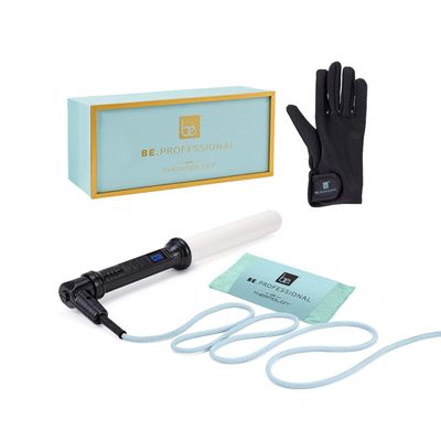 Hair Curling Irons, Be. Professional Ceramic Hair Curling Wand 1 Inch Instant Heat Hair Curler with LCD 310 - 450 Temperature Control for All Hair Types Include Glove (1.5")
