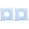 iplusmile 2 pcs Relax Salons for Salon Comfortable Pads Travel Cradle Massage Tables Washable Table Flight Face Reusable Blue Chair Beauty Bed Donut Down Headrest Parlors Body O-Shaped Hole view 1