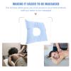iplusmile 2 pcs Relax Salons for Salon Comfortable Pads Travel Cradle Massage Tables Washable Table Flight Face Reusable Blue Chair Beauty Bed Donut Down Headrest Parlors Body O-Shaped Hole view 2