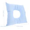 iplusmile 2 pcs Relax Salons for Salon Comfortable Pads Travel Cradle Massage Tables Washable Table Flight Face Reusable Blue Chair Beauty Bed Donut Down Headrest Parlors Body O-Shaped Hole view 3