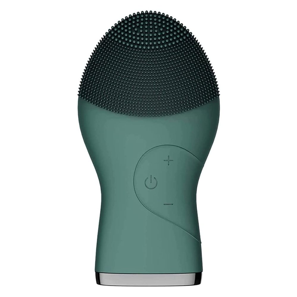 XARONF Facial Cleansing Brush, Electric Silicone Face Brush and Massager, Waterproof Face Scrubber for Deep Cleansing, Exfoliating, Blackhead Removing, Rechargeable,for Girls Gifts (Color : Green)