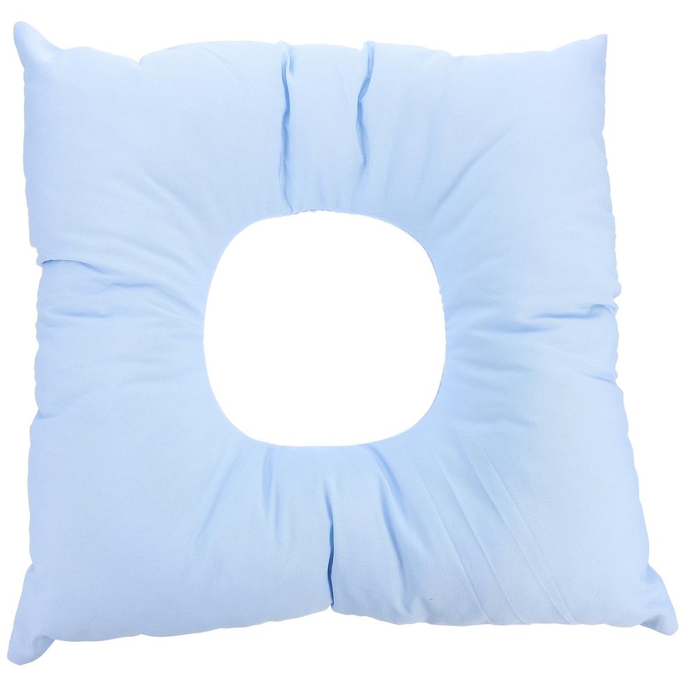 iplusmile 1pc Pillow Headrest Hollow Cotton Beauty Pad Spa Table Reusable Down Salon Neck Mats for Chair Parlors Travel Sky- Cradle Bed Body Salons Donut Massage Washable Pads Comfortable