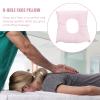 iplusmile Face Down Pillow Donut Pillow for SPA Salon Reusable Cotton Face Support Donut Cushion Pillow Hollow Face Pillow Washable for SPA Beauty Salon Head Support(Pink) view 2