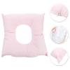 iplusmile Face Down Pillow Donut Pillow for SPA Salon Reusable Cotton Face Support Donut Cushion Pillow Hollow Face Pillow Washable for SPA Beauty Salon Head Support(Pink) view 3