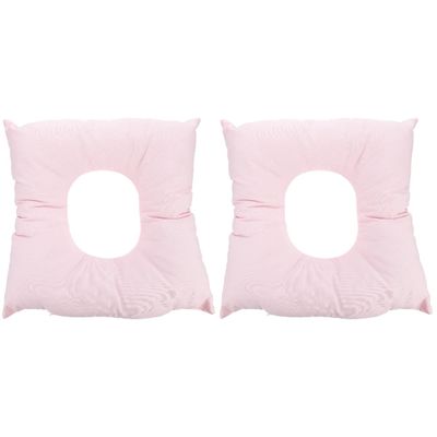 iplusmile 2pcs Shaped Face Down Pillow for Salon Headrest Reusable Body Relax Cushion Comfortable Massage Pad Fluffy Material for Spa and Neck Support
