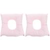 iplusmile 2pcs Shaped Face Down Pillow for Salon Headrest Reusable Body Relax Cushion Comfortable Massage Pad Fluffy Material for Spa and Neck Support view 1