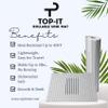 Top-it Sink Mat for More Counter Space. Rollable Sink Cover. Sink Topper. Makeup Organizer Mat. Must Have Bathroom Accessory. (White) view 2
