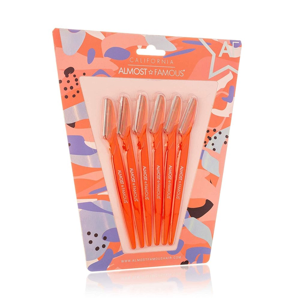Almost Famous Women's Face Exfoliator Beauty Razors For Women Peach Fuzz - Razors for Women Face, Womens Facial Hair Remover, Women Dermablade Razor for Women Face, Remove Fine Hairs, Eyebrow, Face and Neck, Face, Leg, and Neck, Beauty Groomers, with