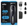 Braun All-in-One Style Kit Series 5 5480, 8-in-1 Trimmer for Men with Beard Trimmer, Body Trimmer for Manscaping, Hair Clippers & More, Ultra-Sharp Blade, 40 Length Settings, Waterproof view 1