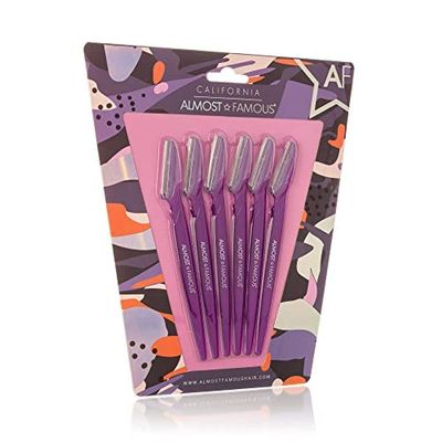 Almost Famous Women's Face Exfoliator Beauty Razors For Women Peach Fuzz - Razors for Women Face, Womens Facial Hair Remover, Women Dermablade Razor for Women Face, Remove Fine Hairs, Eyebrow, Face and Neck, Face, Leg, and Neck, Beauty Groomers, with