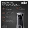 Braun Hair Clippers Series 5 5310, Hair Clippers for Men, Hair Clip from Home with 9 Length Settings, Incl. Memory SafetyLock Recall Setting, Ultra-Sharp Blades, 2 Combs, view 2