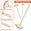 9 Pieces Facial Fan Mask Brushes, Soft Facial Applicator Brushes Tools for Peel Glycolic Makeup for Mud Cream(Champagne, Purple, Black) view 3