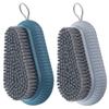 FRCOLOR 2pcs Soft Nail Cleaning Brush Portable Nail Scrubber for Hands Feet Gentle Bristles for Dirt Removal and Cuticle Care view 1