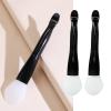 10PCS Mask Applicator Brush, Mud Mask Applicator Tool with Spoon, Dual-Sided Soft Silicone Reusable Face Mask Brush for Women Girls Black Handle view 4