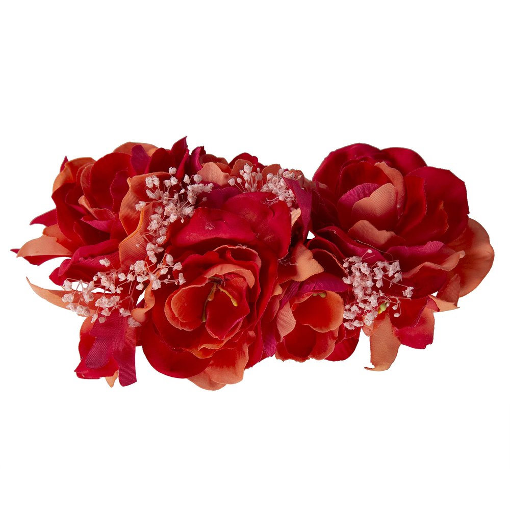 FLORAL HAIR ACCESSORY INDIAN BOLLYWOOD STYLE