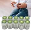 50pcs Press Wet Wipes, Individual Wrapped Disposable Dry Wet Depart Pushing Towelette Press Type Hand Cleaning Wipes for Travel view 2