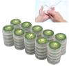 50pcs Press Wet Wipes, Individual Wrapped Disposable Dry Wet Depart Pushing Towelette Press Type Hand Cleaning Wipes for Travel view 3