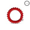 TELETIES - Spiral Hair Coils - Ponytail Holder Hair Ties for Women - Phone Cord Hair Ties - Strong Grip, No Rip, Water Resistant, No Crease Hair Tie Coils - 3 pack (Large, Scarlet Red) view 3